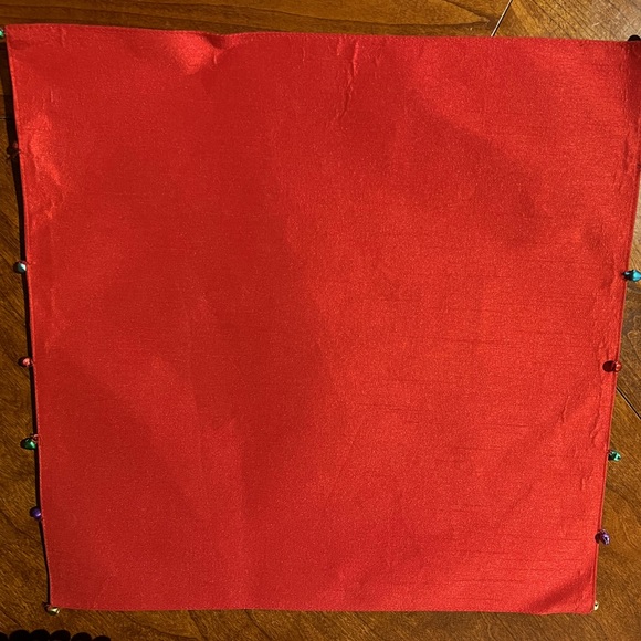 Pier 1 Holiday Pier One Bell Embellished Set5 Square Placemats